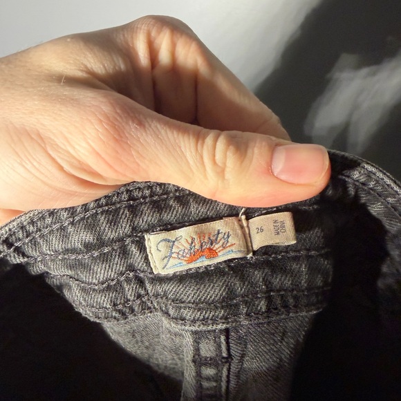 Faherty Womens Organic Cotton Wide Leg Jeans Size 26 - Picture 4 of 6